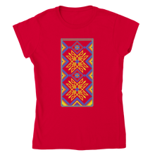 Load image into Gallery viewer, Printed Trident Embroidered Womens T-shirt
